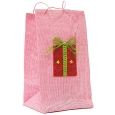 Подарочная сумочка "Подарок", розовая см Материал: бумага Цвет: розовый инфо 452g.