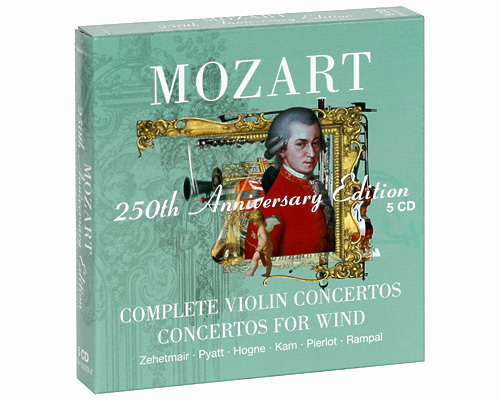 Mozart 250th Anniversary Edition: Complete Violin Concertos / Concertos For Wind (5 CD) Формат: 5 Audio CD (Картонная коробка) Дистрибьюторы: Warner Classics, Торговая Фирма инфо 459g.