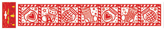 Оконное украшение "Рождественский носок" Цвет: красный 15019 см Изготовитель: Тайвань Артикул: 15019 инфо 722g.